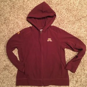 Columbia Minnesota Gophers Fleece Zip Up Hoodie